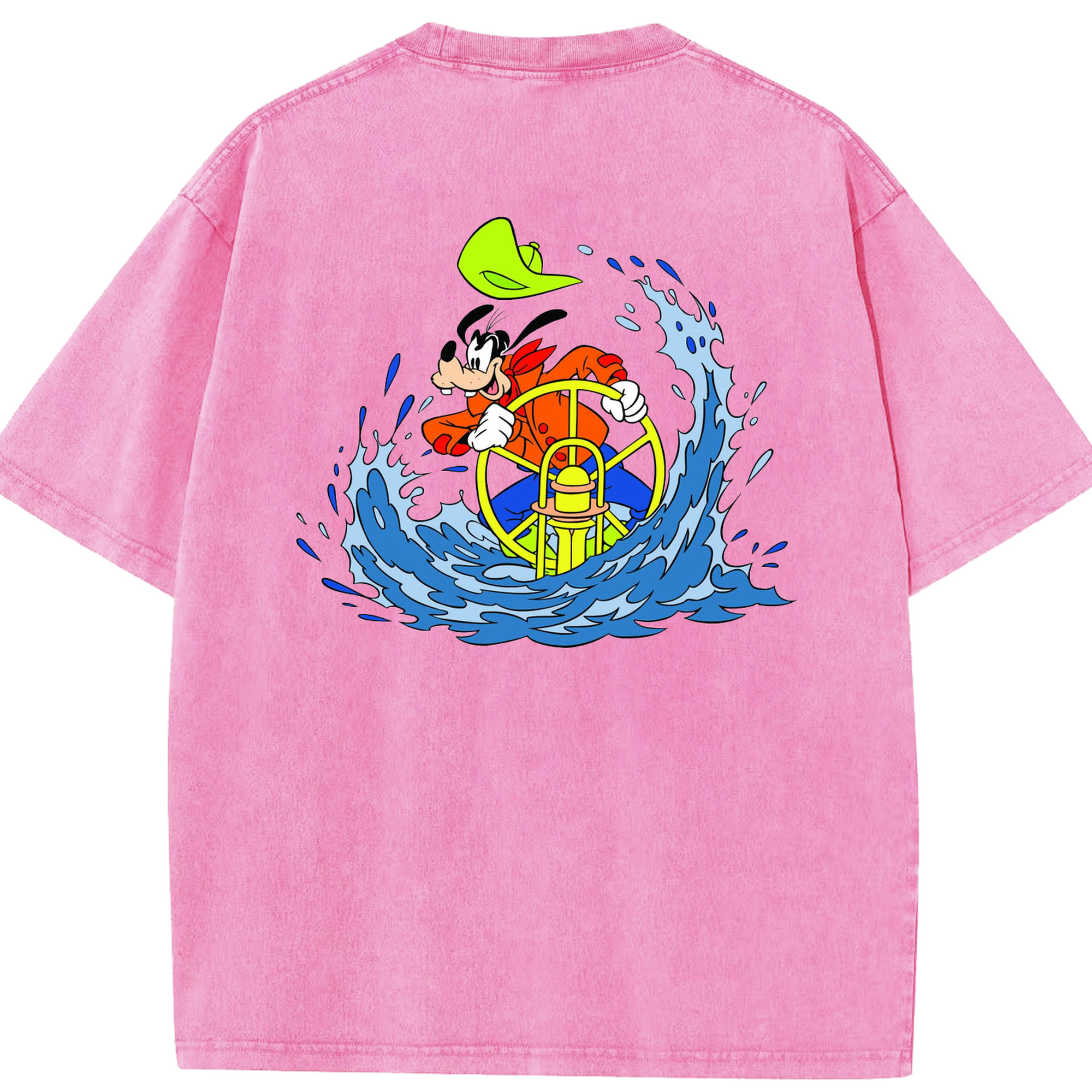 （画像用） ミッキーマウス Mickey Mouse 綿100% ヴィンテージ風 半袖Tシャツ（背面プリント）